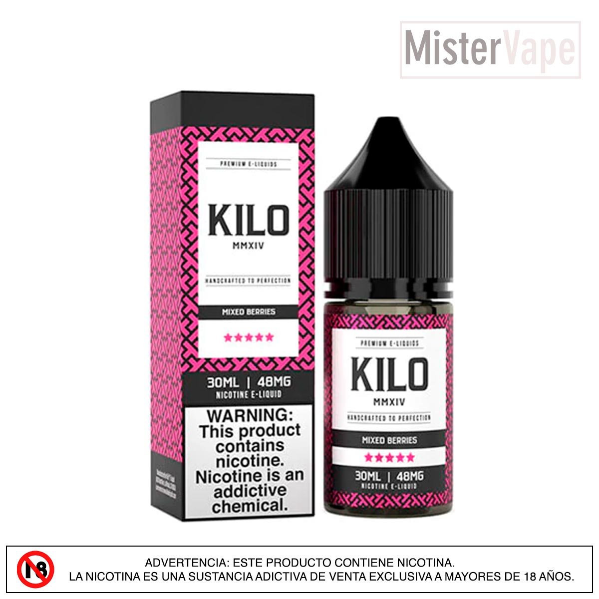 Mixed Berries Salt by Kilo Mezcla refrescante de bayas con sal de nicotina, ideal para un vapeo afrutado y sabroso.