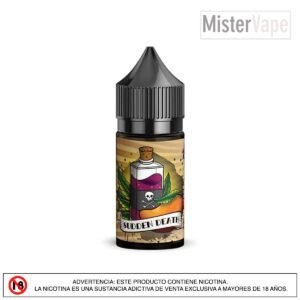 Sudden Death by Shijin Vapor Salt Sabor intenso y refrescante de frutas tropicales con sal de nicotina para un vapeo vibrante.