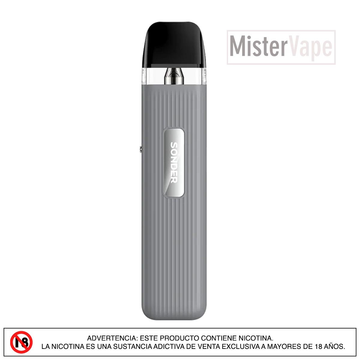 GeekVape Sonder Q Grey, un dispositivo elegante, moderno y funcional para una experiencia de vapeo única, disponible en MisterVape con envíos a nivel nacional.