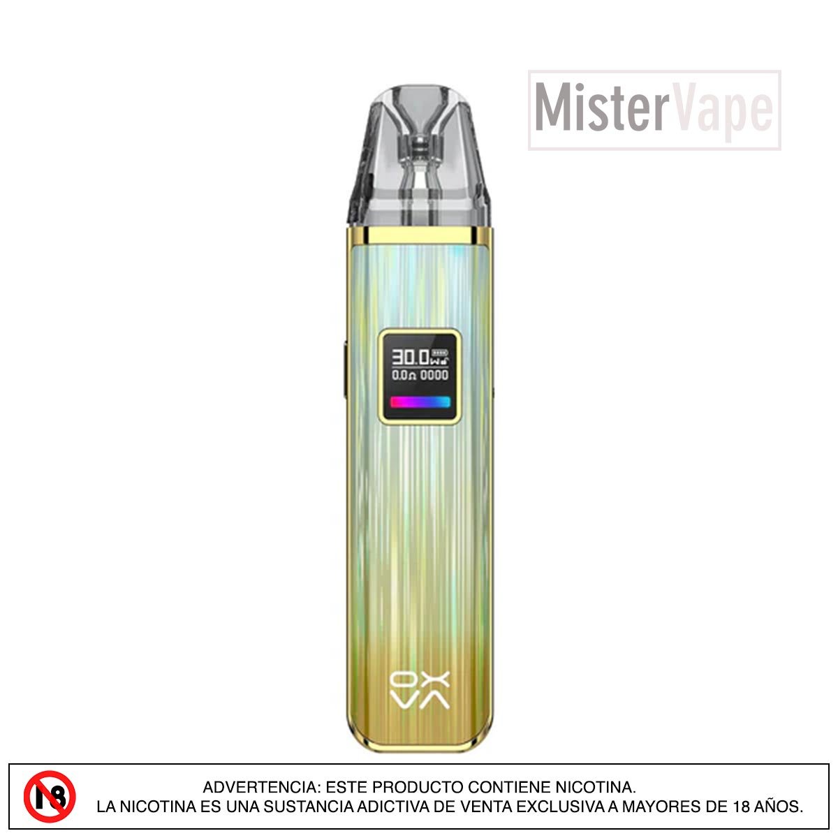 Oxva Xlim Pro en MisterVape - Equipo avanzado con múltiples opciones de personalización para un vapeo único.