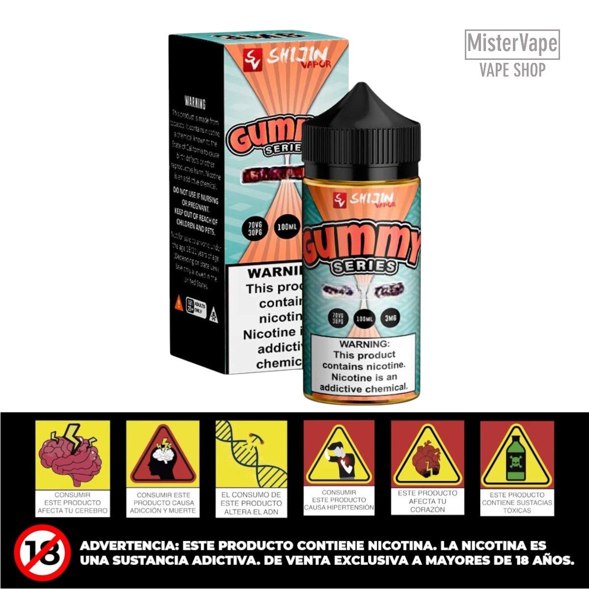 PEACH RINGS GUMMY BY SHIJIN VAPOR