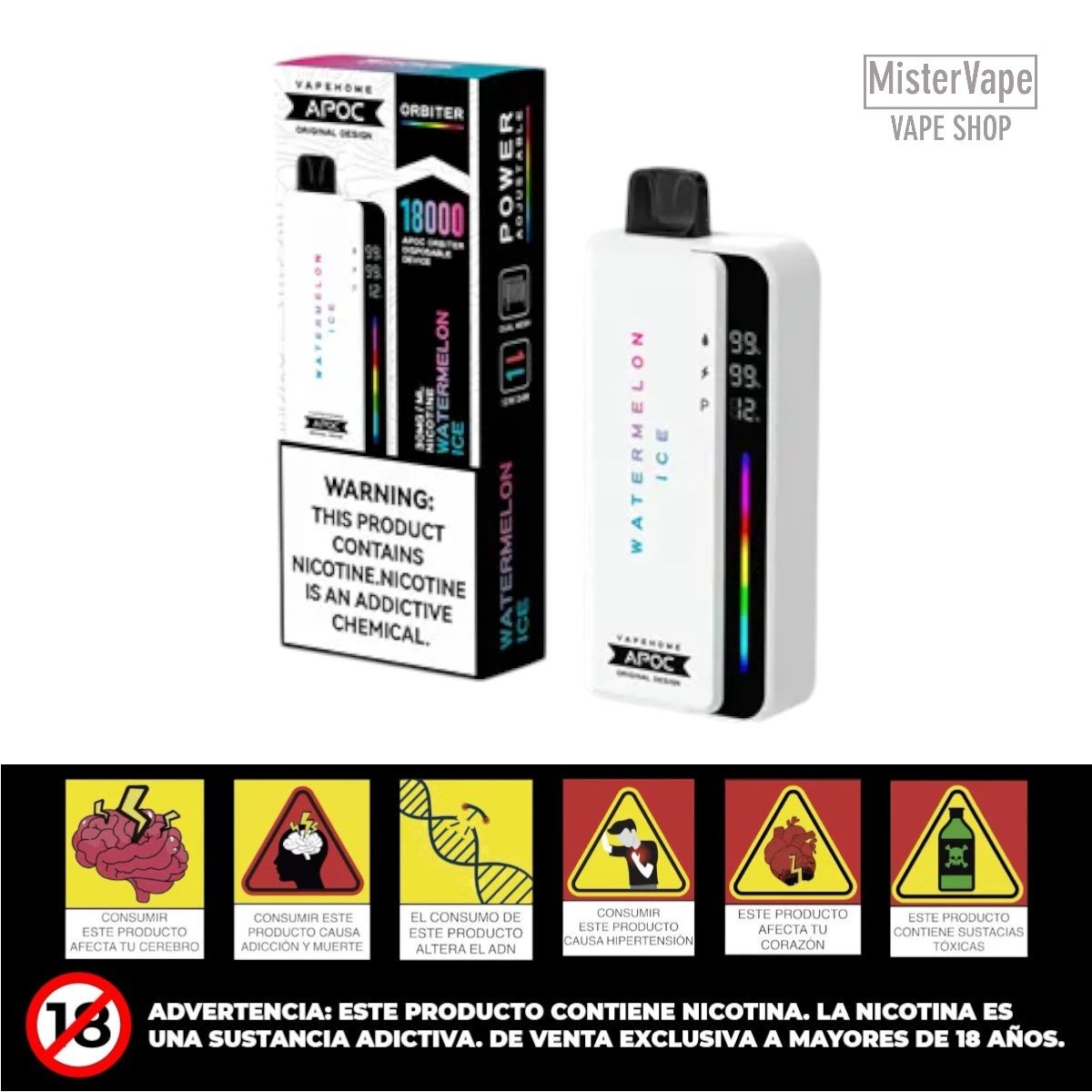 WATERMELON ICE 18000 PUFFS BY APOC