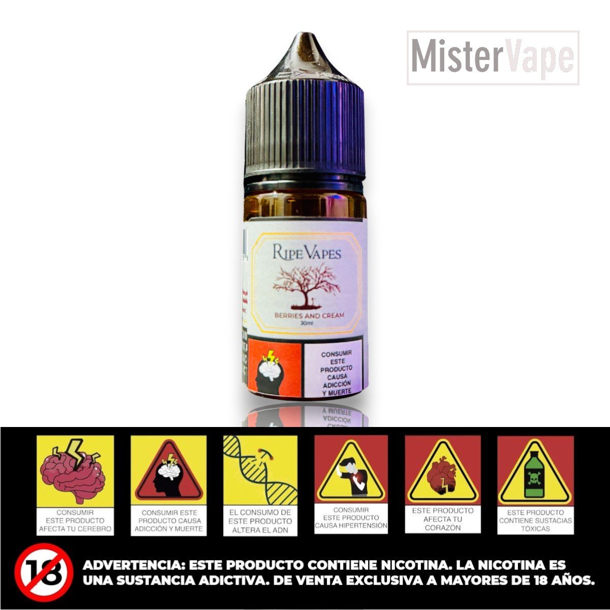 BERRIES AND CREAM RIPE VAPES SALT BERRIES AND CREAM BY RIPE VAPES SALT