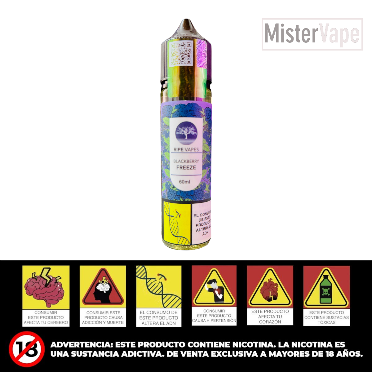 BLACKBERRY FREEZE 60ML RIPE VAPES BLACKBERRY FREEZE BY RIPE VAPES