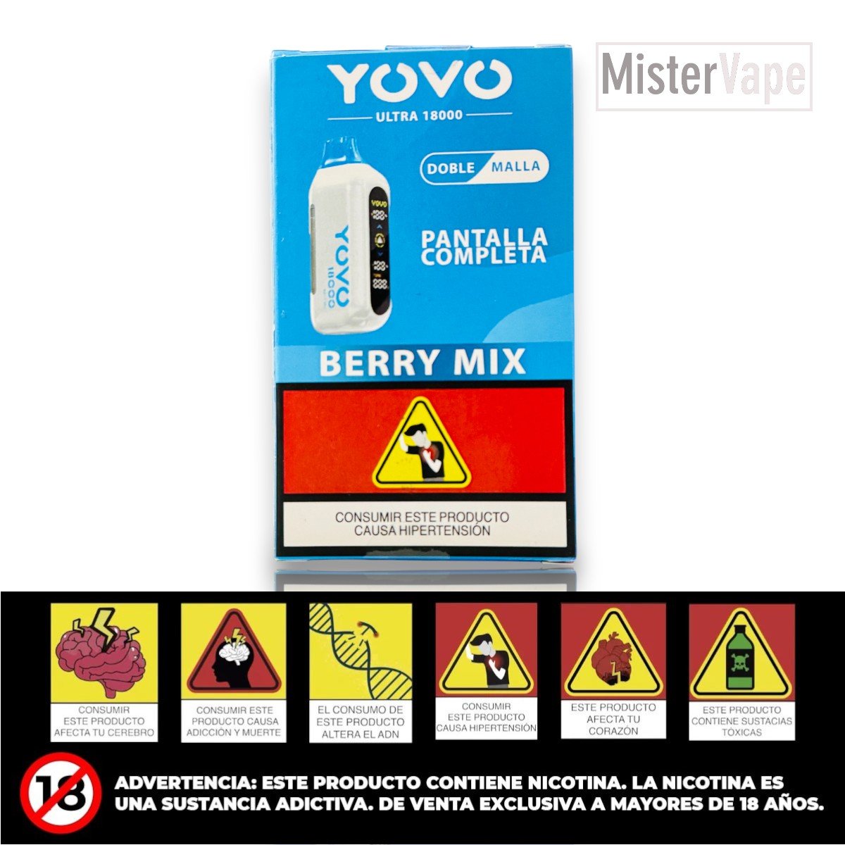 BERRY MIX 18000 PUFFS BY YOVO ULTRA