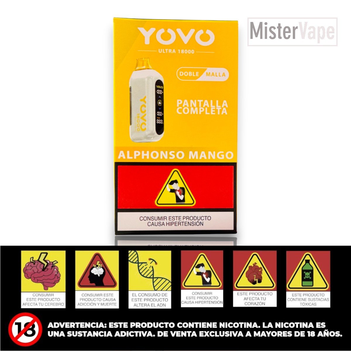 YOVO ULTRA 18000 MANGO MANGO 18000 PUFFS BY YOVO ULTRA