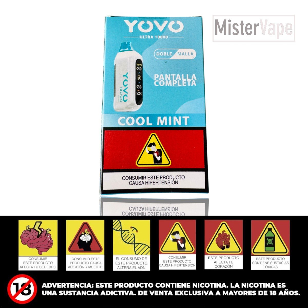 COOL MINT 18000 PUFFS BY YOVO ULTRA