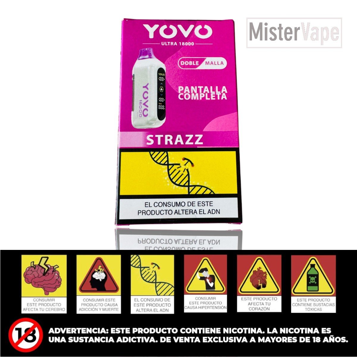 STRAZZ 18000 PUFFS BY YOVO ULTRA